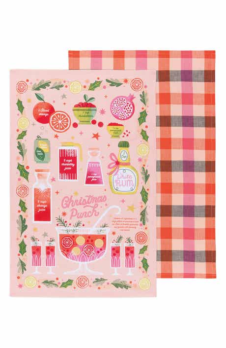 2-Pack Spirits Bright Xmas Punch Tea Towel Set