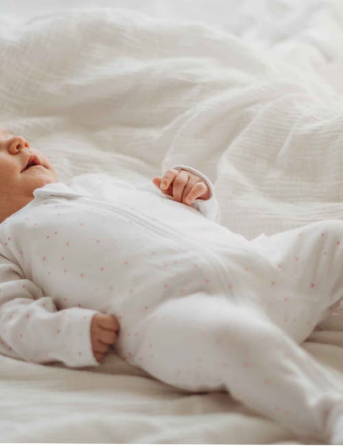 Purebaby 2 Pack Zip Footie In Pink