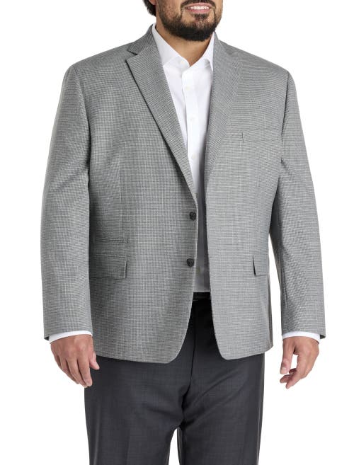 Michael Kors Big & Tall Houndstooth Sport Coat In Gray