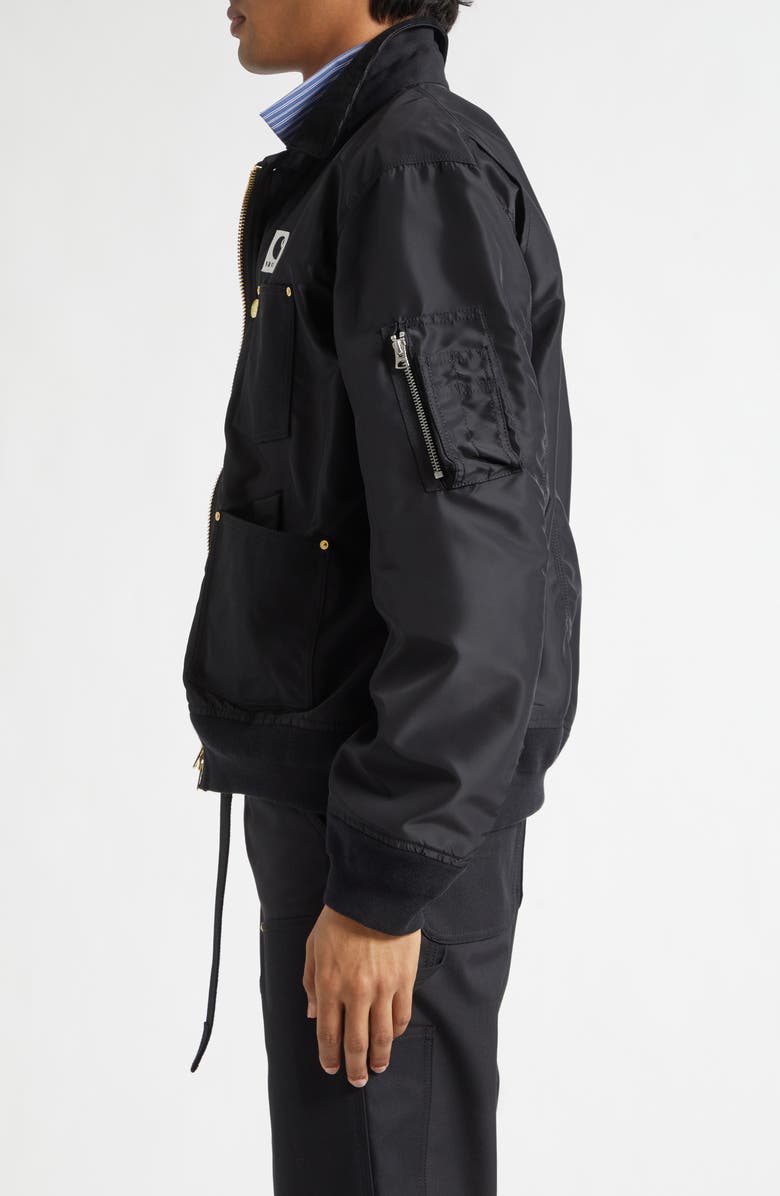 Sacai Carhartt WIP Nylon Twill & Duck Canvas Blouson Jacket