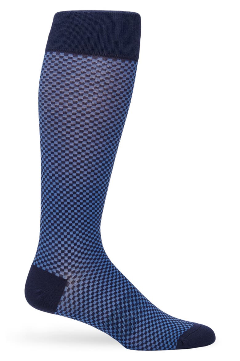 Maddox Mid-Calf Premium Novelty Dress Socks, Main, color, NAVY GRADIENT