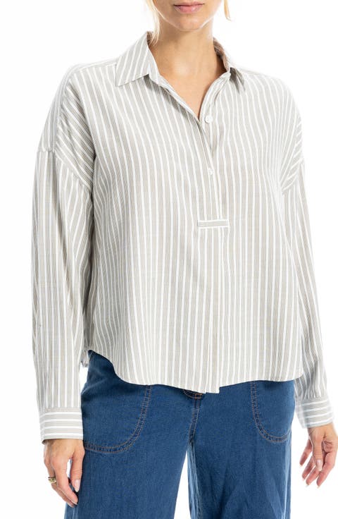 Stripe Button-Up Shirt