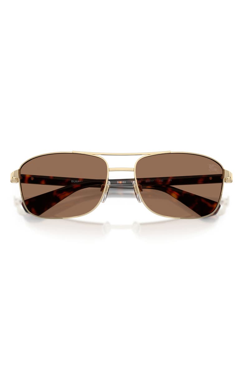 Burberry 60mm Rectangular Sunglasses, Alternate, color, 