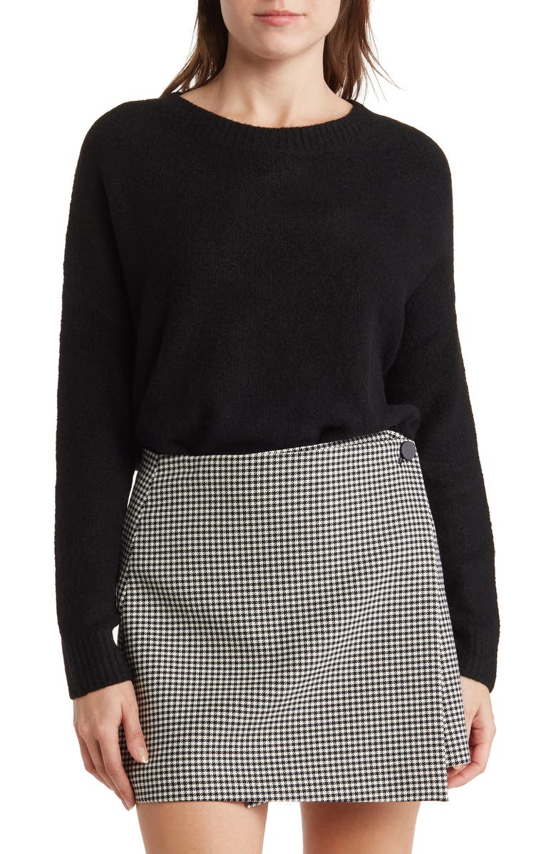 Alice + Olivia Roma Bouclé Pod Shaped Pullover Sweater, Main, color, 