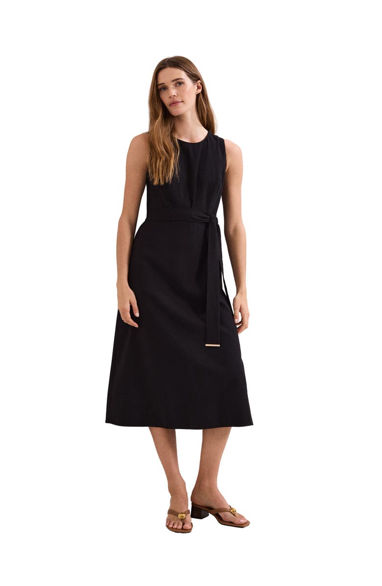 Phase Eight Marta Midi Dress, Main, color, Black