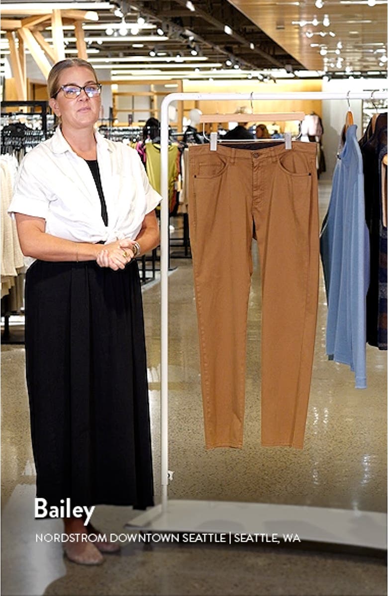 Straight Leg Stretch Pima Cotton Pants, sales video thumbnail