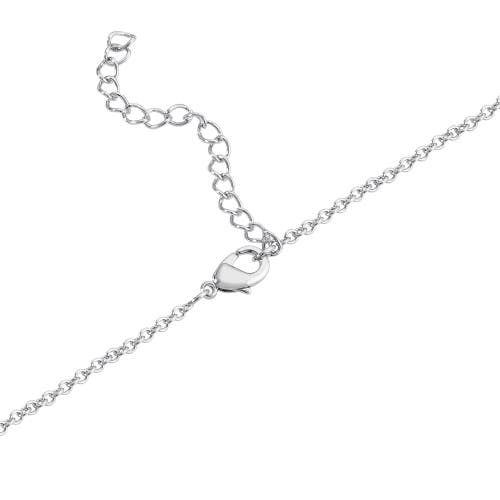 Hello Kitty Silver Plated Shaker Pendant Necklace, 18" In Metallic