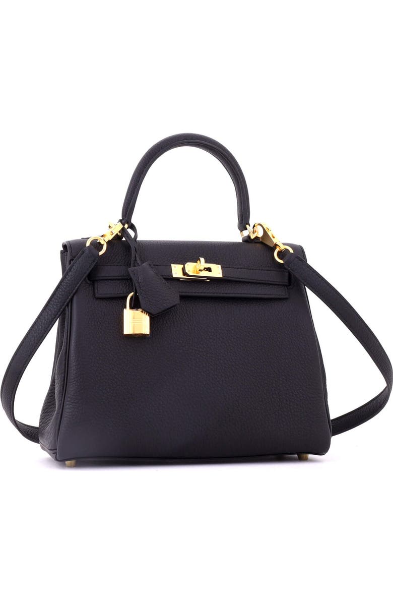 Pre-Owned Hermes Kelly Handbag Black Togo with Gold Hardware 25, Alternate, color, Noir