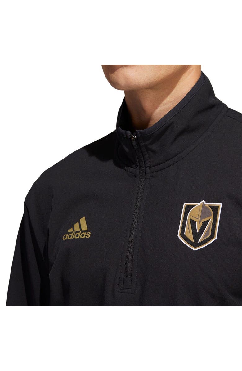 adidas Men's adidas Black Vegas Golden Knights COLD.RDY Quarter-Zip Jacket, Alternate, color,