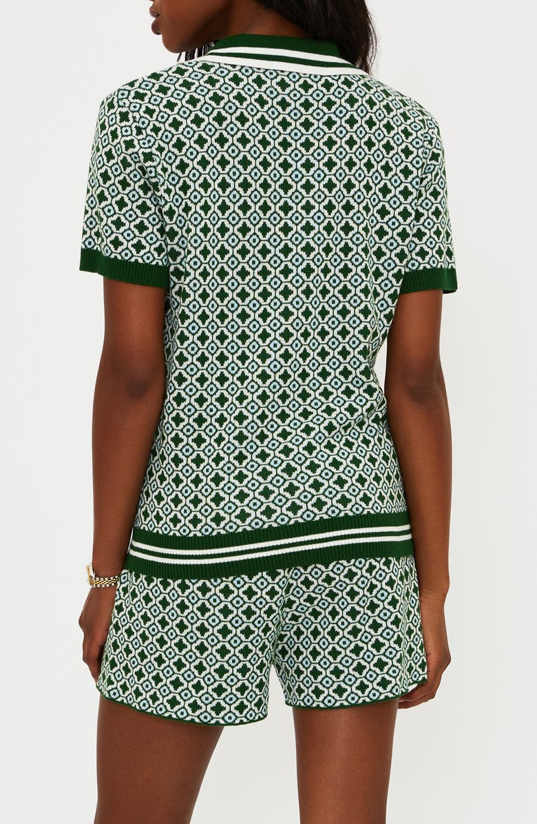 Beach Riot Giana Polo Sweater, Alternate, color, Racquet Club Green