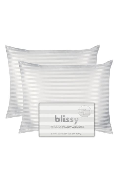 Set of 2 Mulberry Silk Pillowcases