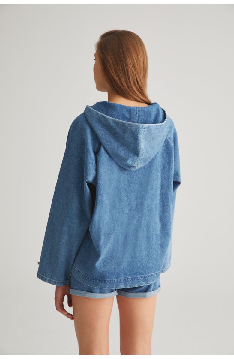 Labeca London Denim Hoodie, Alternate, color, 