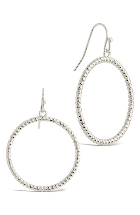 Terina Hoop Drop Earrings