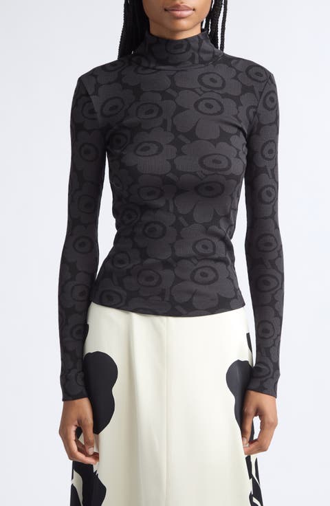 Unikko Vilpotus Wool Turtleneck Top