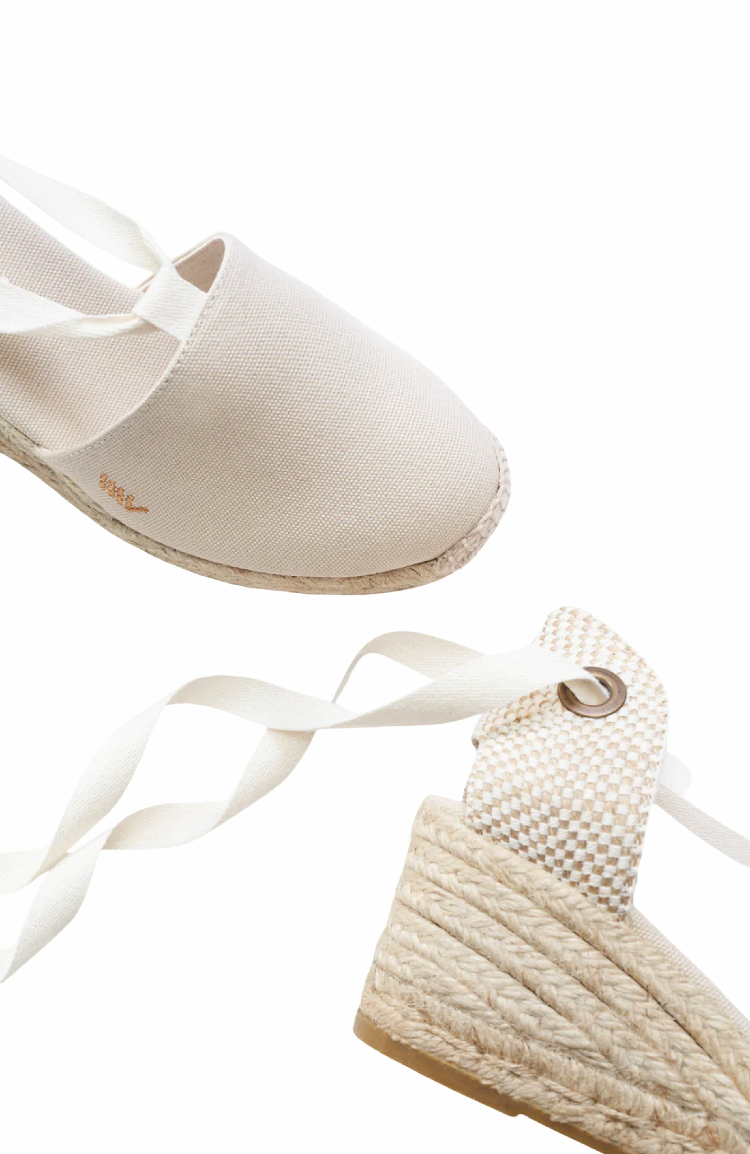 Escala Canvas Espadrille Wedges, Alternate, color, Beige