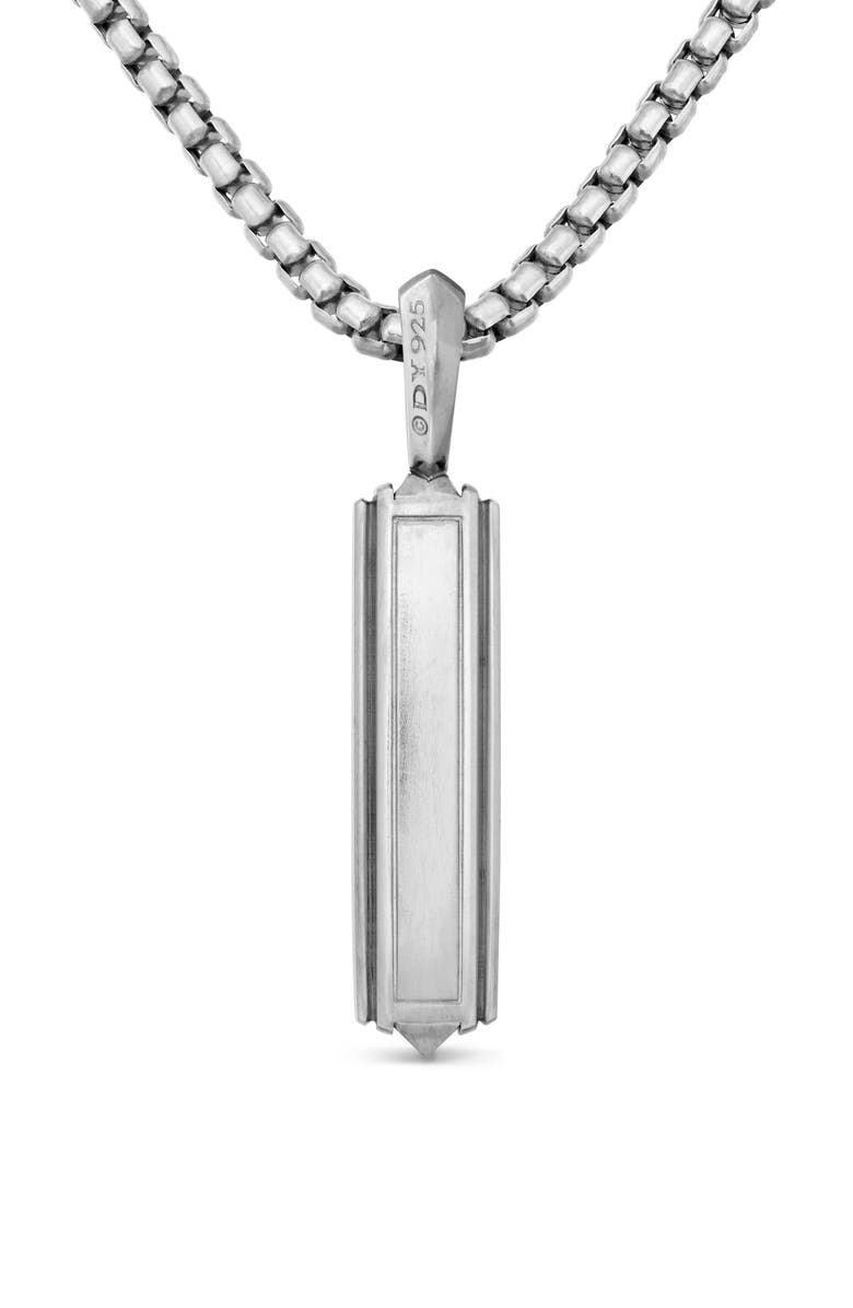 David Yurman Pyramid Ingot Tag, Alternate, color, Silver