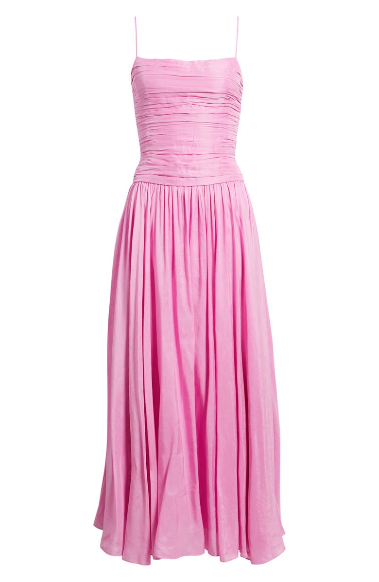 KOBI HALPERIN Jordyn Ruched Bodice Dress, Main, color, Lipstick