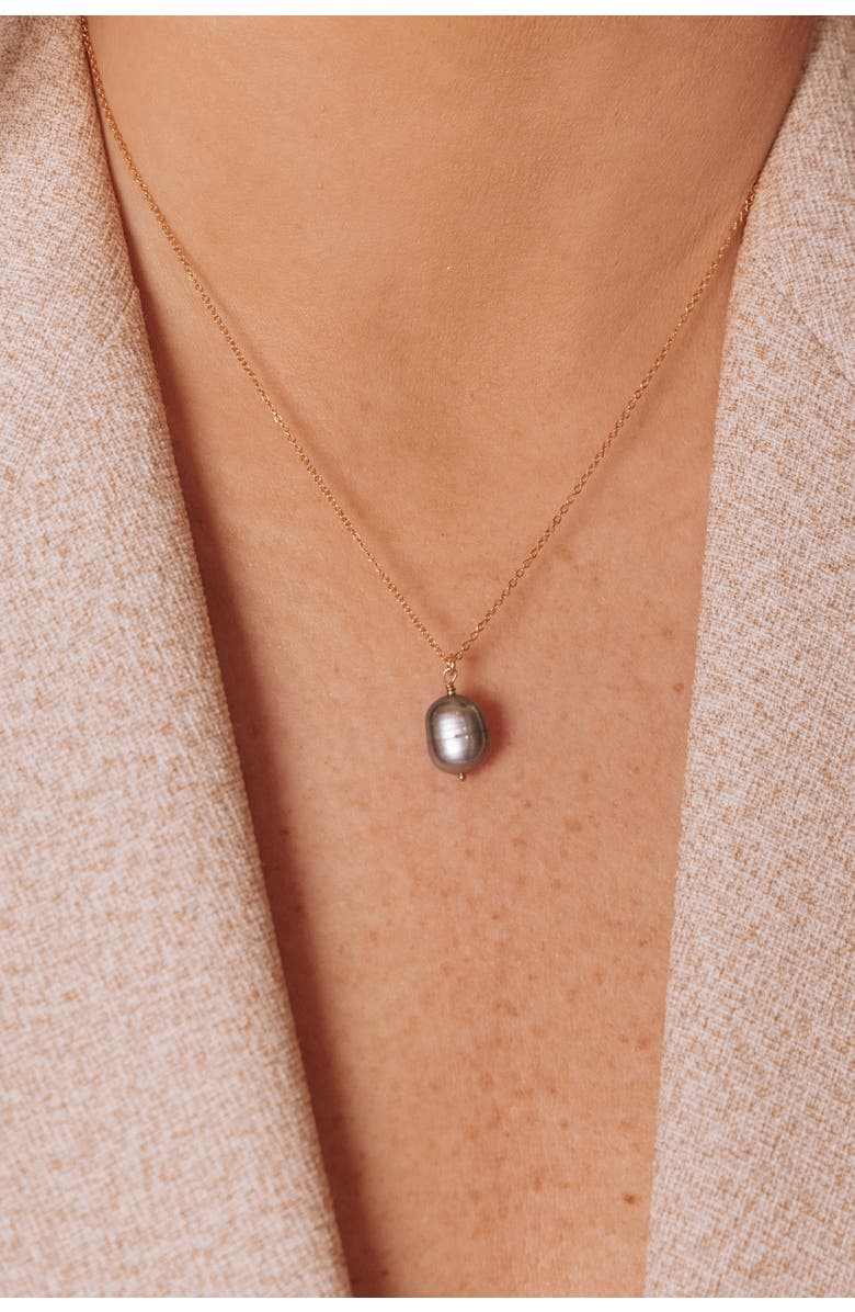 Set & Stones Adelle Pearl Necklace, Alternate, color, Gold / Peacock