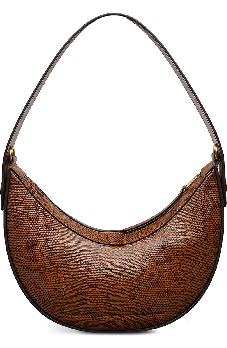 Radley The Kensal Lizard Embossed Small Shoulder Bag, Alternate, color, Saddle