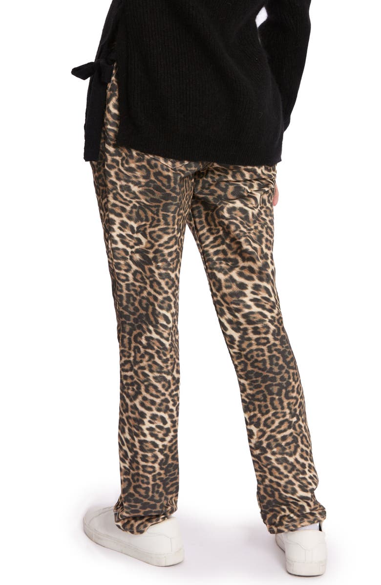 Cache Coeur Leopard Print Maternity Mom Jeans, Alternate, color, 