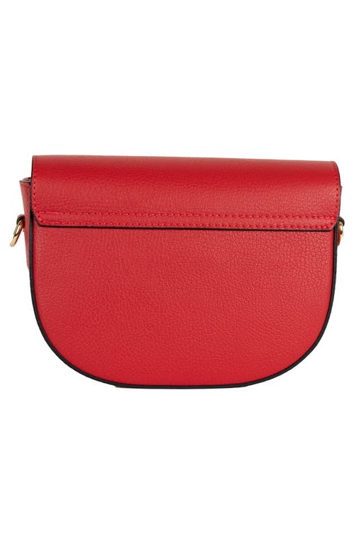 Persaman New York Leather Crossbody Bag In Red