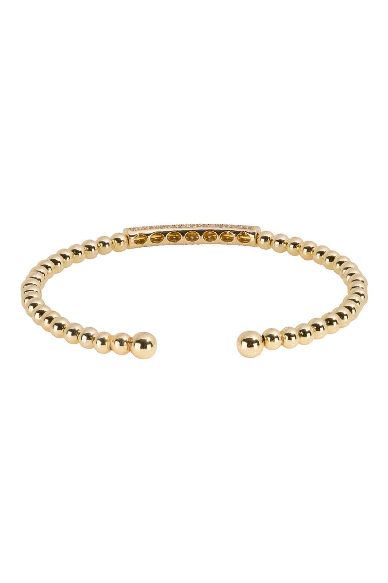 Modern Muse Beaded Cuff Bracelet, Alternate, color, GOLD