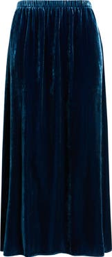 Eileen Fisher Velvet Midi A-Line Skirt