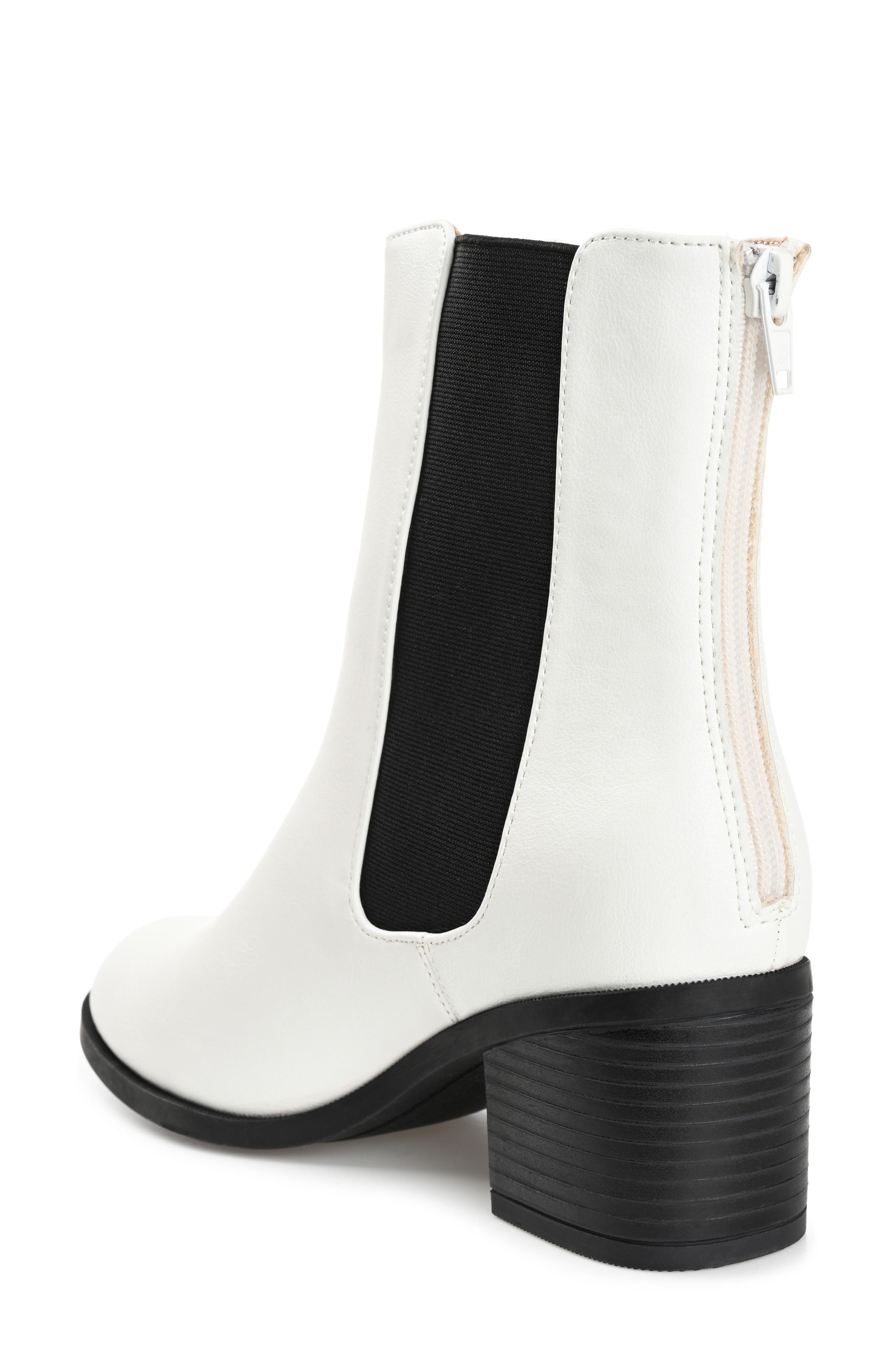 Journee Collection Tayshia Bootie, Alternate, color, White