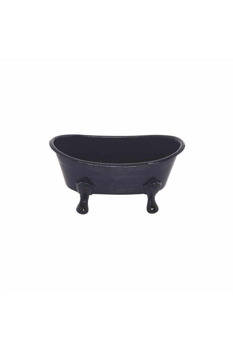 Enamel Bathtub Soap Dish, Main, color, Blue