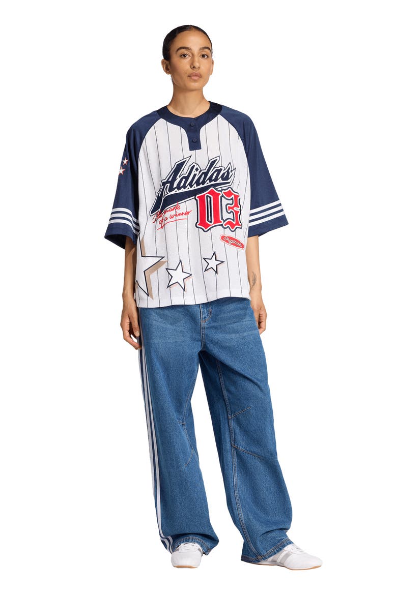 Oversize Short Sleeve Jersey, Alternate, color, WHITE