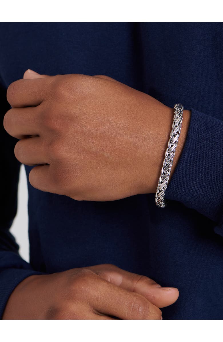 DEVATA Paddy Oval Chain Bracelet in Sterling Silver, 7mm, Alternate, color, Silver