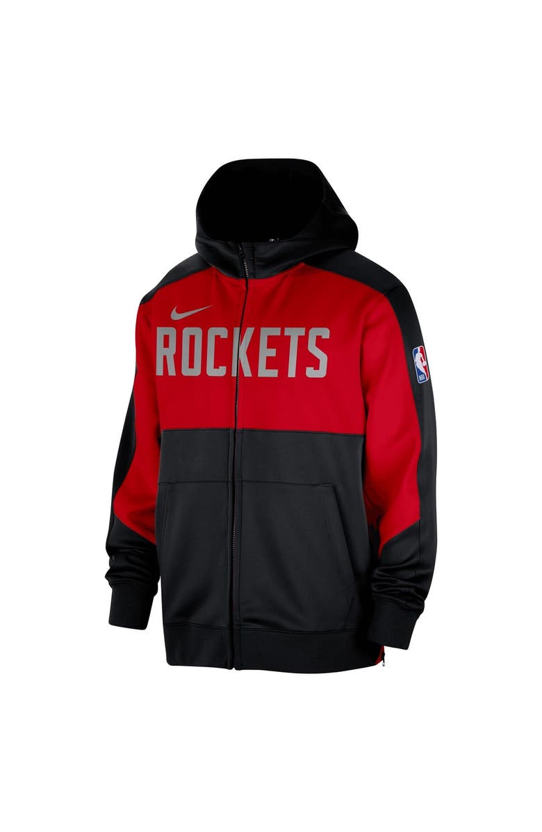 Nike Men's Nike Black Houston Rockets Authentic On-Court Showtime Performance Full-Zip Hoodie, Alternate, color,