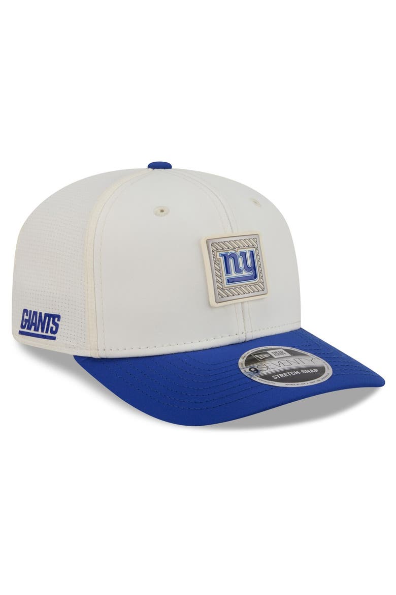 Men's New Era  Cream/Royal New York Giants 2026 NFL Training Camp 9SEVENTY Adjustable Hat, Main, color, Cream