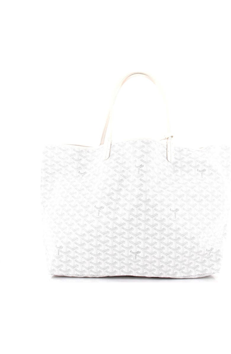 Pre-Owned Goyard Saint Louis Tote Coated Canvas GM, Alternate, color, White