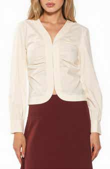 Noa Ruched Long Sleeve Shirt