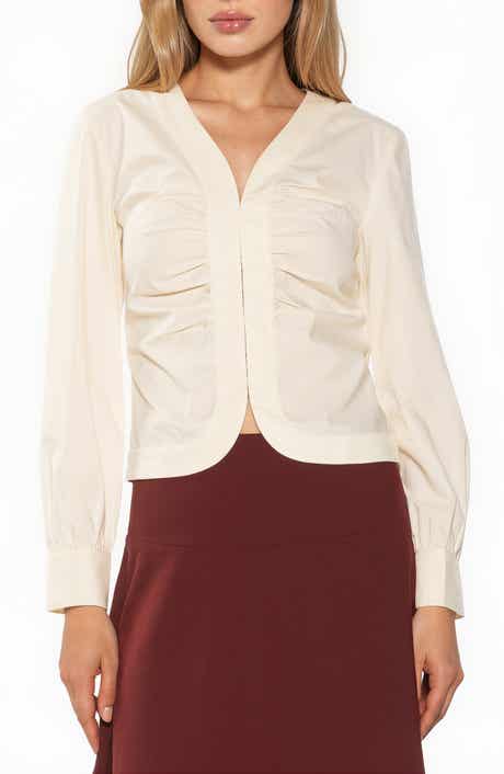 Noa Ruched Long Sleeve Shirt