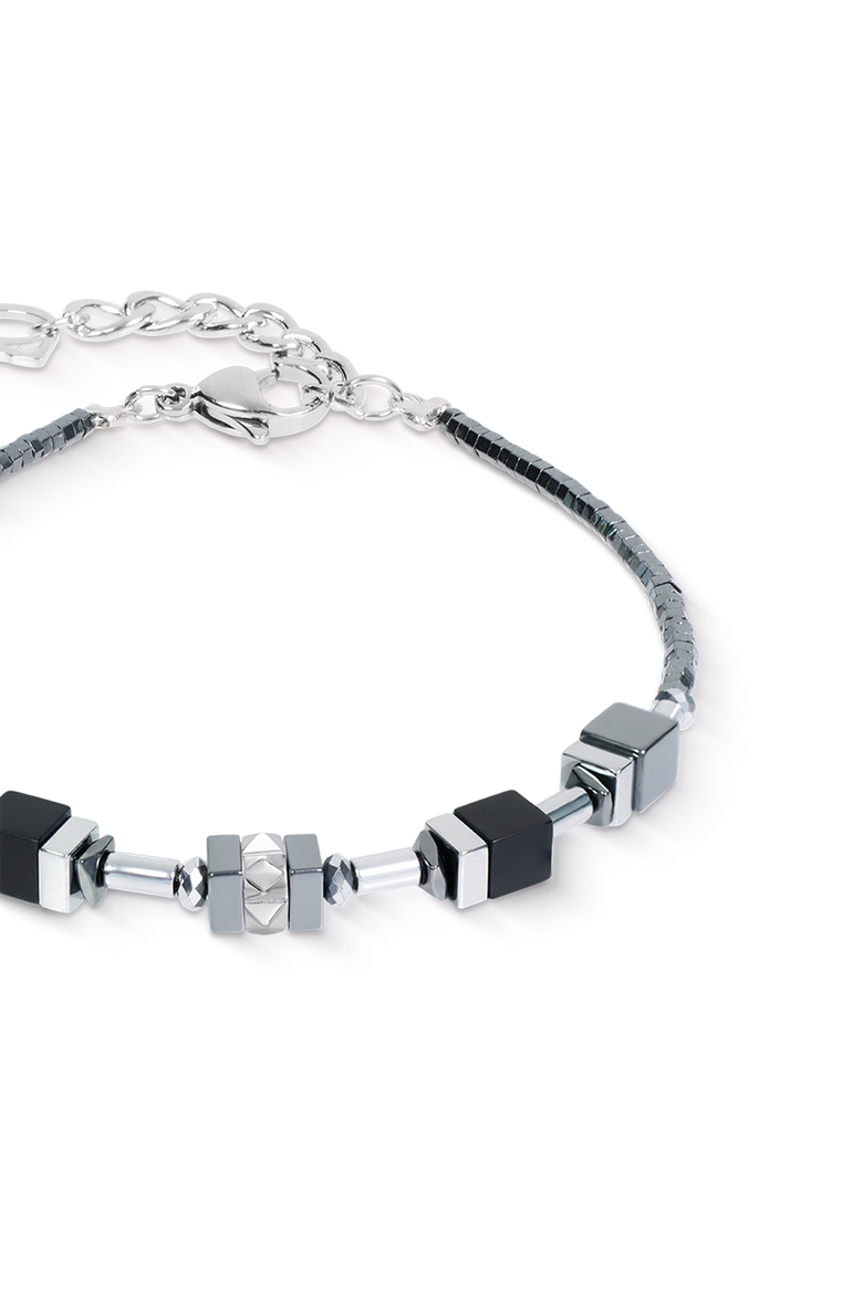 Cube Eclipse Bracelet Onyx, Alternate, color, Black-Silver