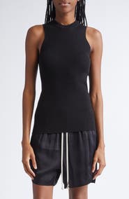 Rick Owens Maglia Wool Rib Tank