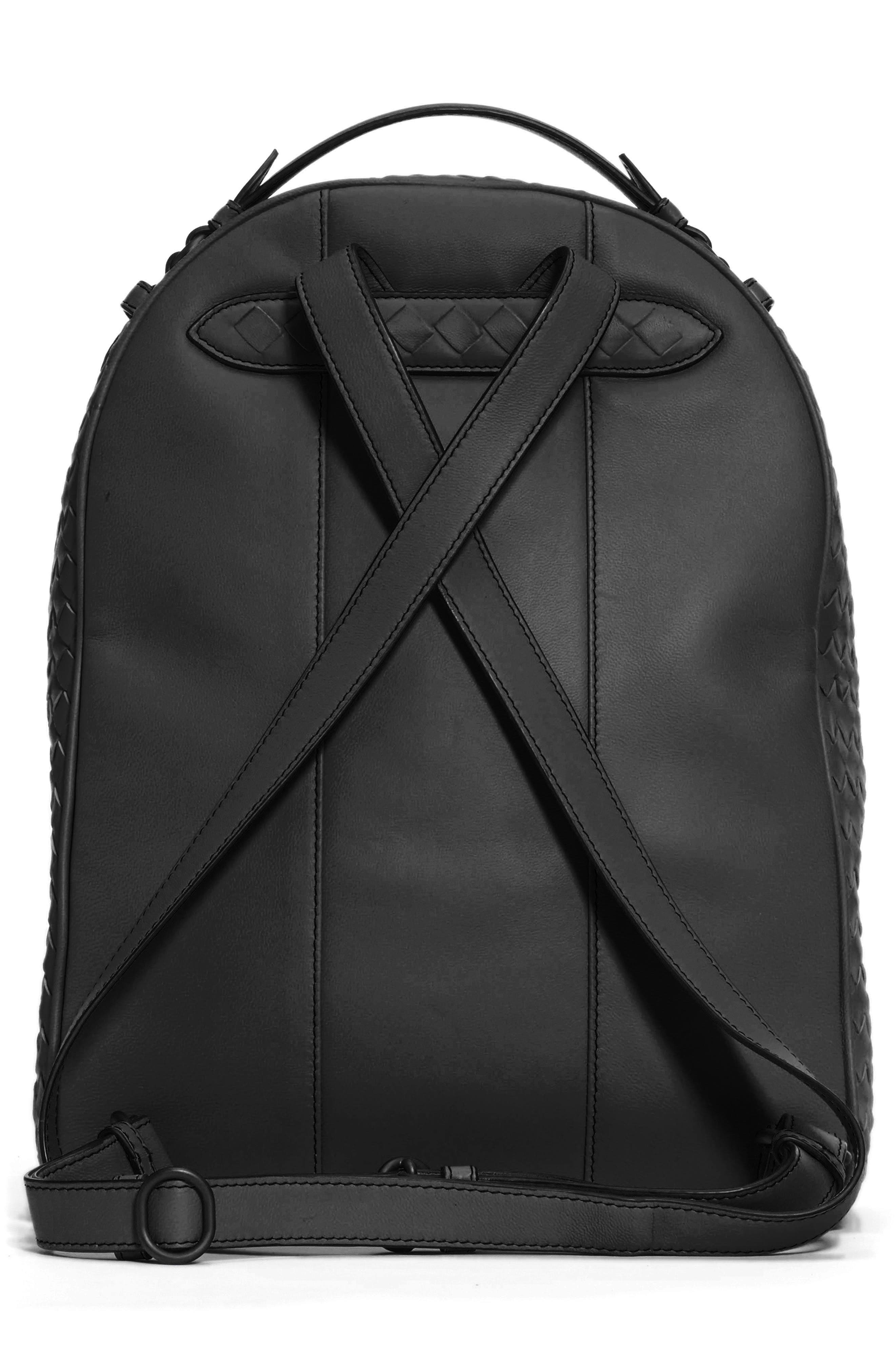 Bottega Veneta Intrecciato Leather Backpack, Alternate, color, 