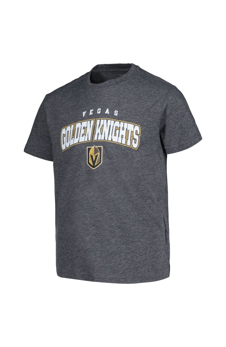 LEVELWEAR Youth Levelwear Heather Charcoal Vegas Golden Knights Little Richmond Core T-Shirt, Alternate, color, 