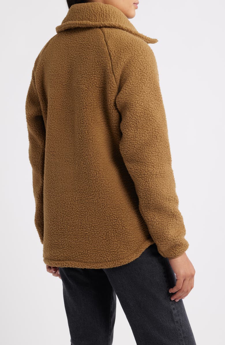 Helly Hansen Bliss High Pile Fleece Half Zip Pullover, Alternate, color, Sepia