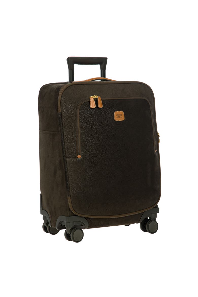 Life Softside 21" Carry On Compound Spinner Luggage, Alternate, color, Olive