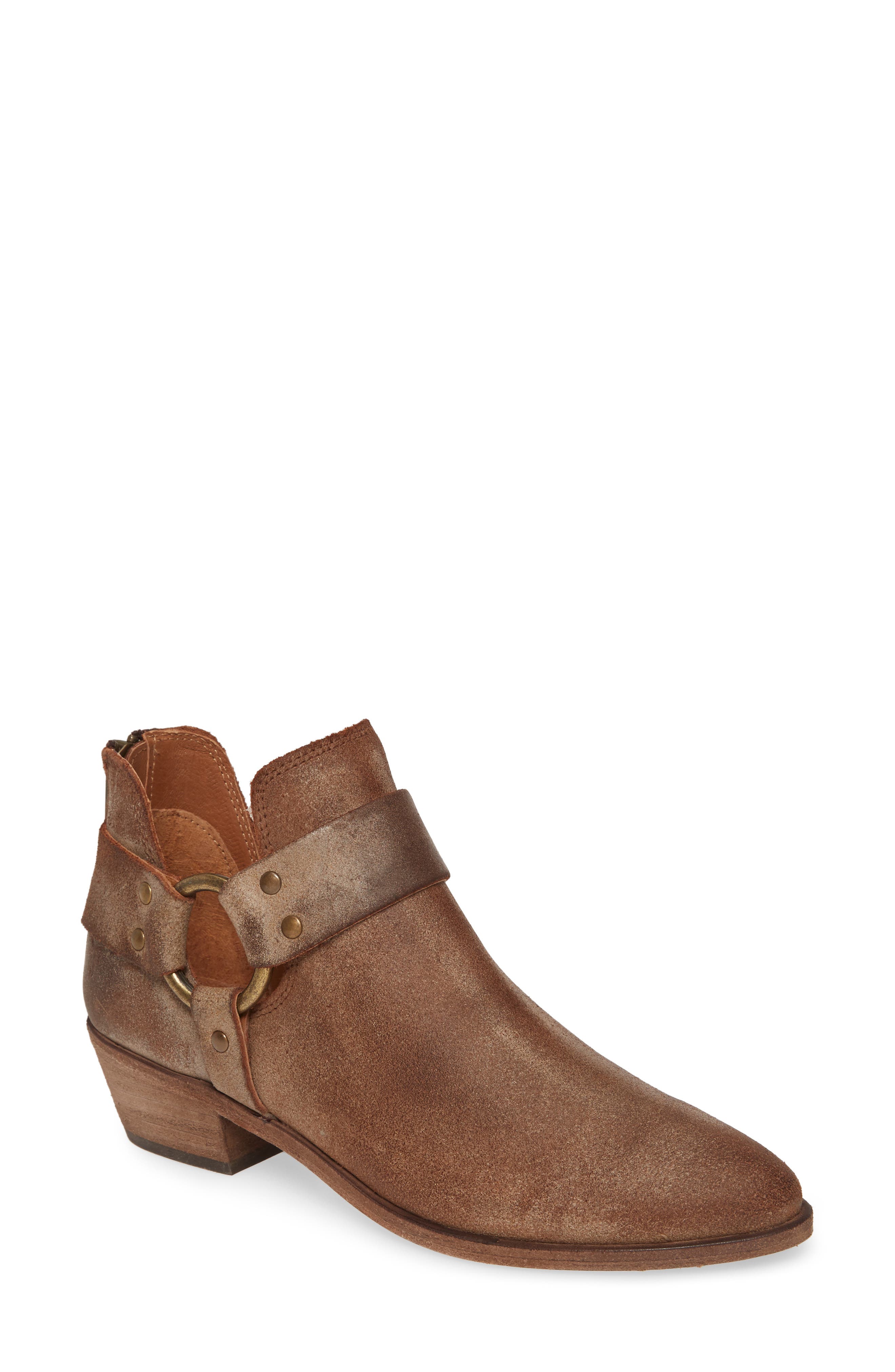 Ray Low Harness Bootie, Main, color, CHOCOLATE