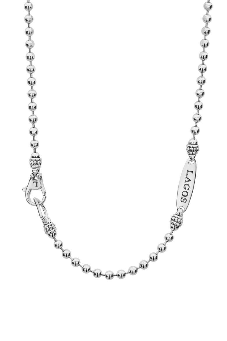 Maya Large Circle Pendant Necklace, Alternate, color, SILVER/ TURQUOISE