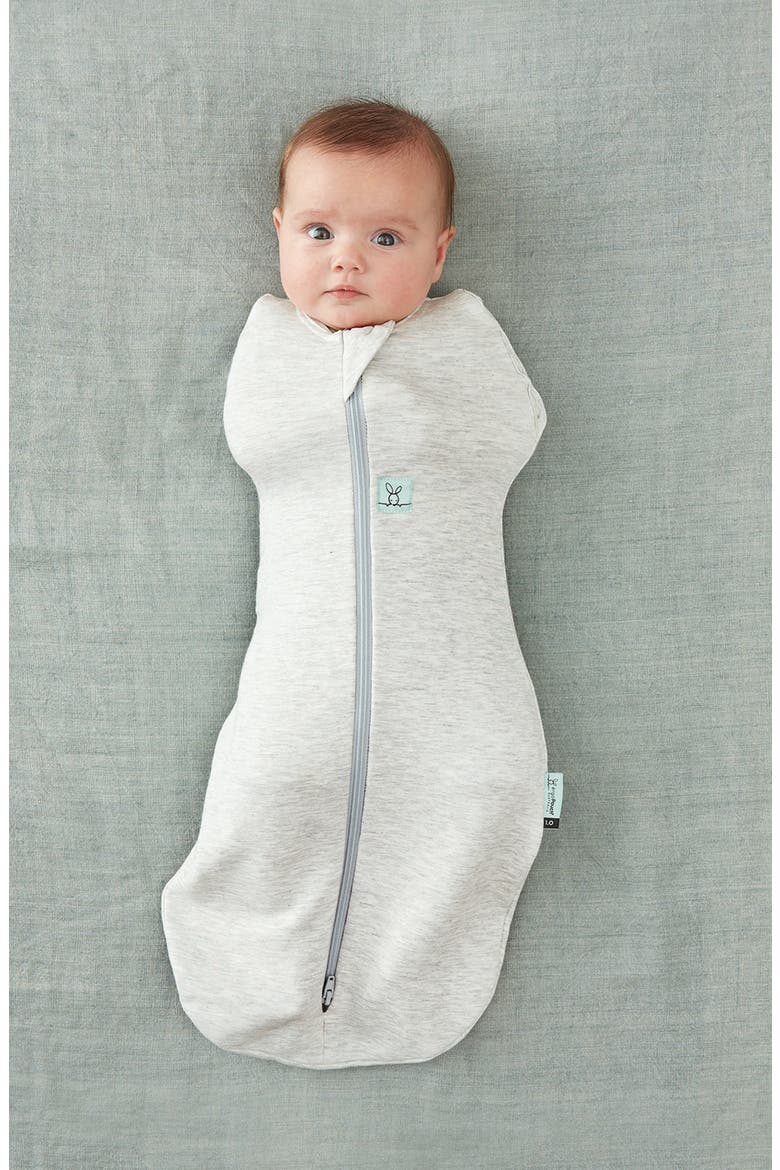 0.2 TOG Organic Cotton Cocoon Swaddle Sack, Alternate, color, GRAY MARLE