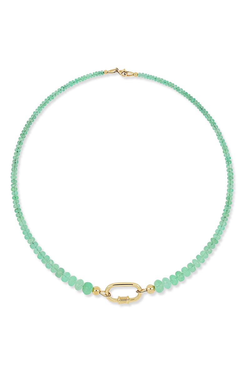 Bony Levy El Mar Emerald Beaded Statement Necklace, Main, color,