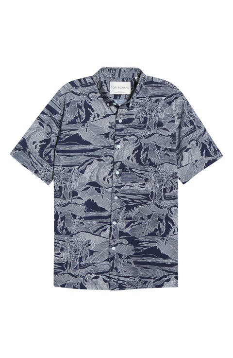 Sea Sketch Button-Down Shirt