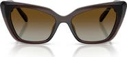 Swarovski 54mm Polarized Cat Eye Sunglasses