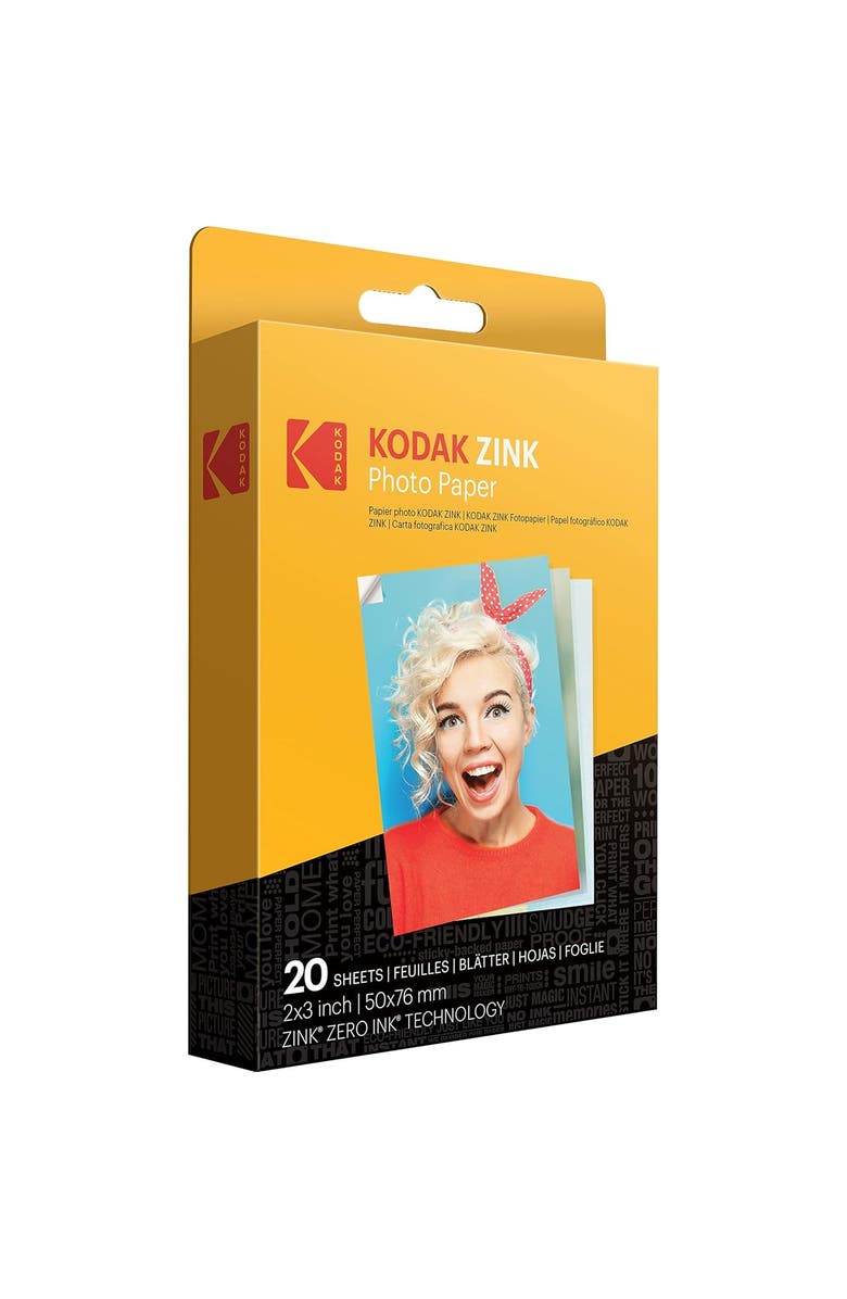Kodak Printomatic Camera w/ Blue Case Bundle, Alternate, color, Grey