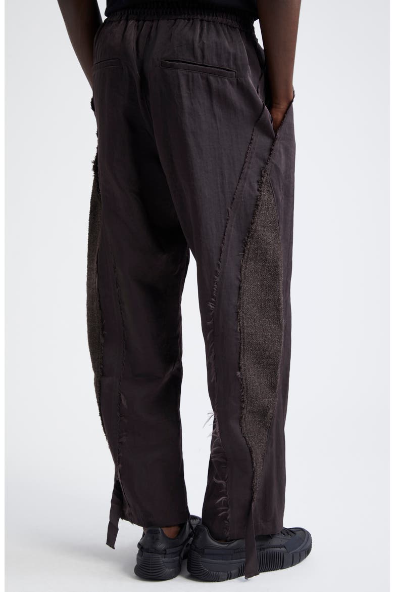 Teardrop Nylon Drill Track Pants, Alternate, color, BROWN